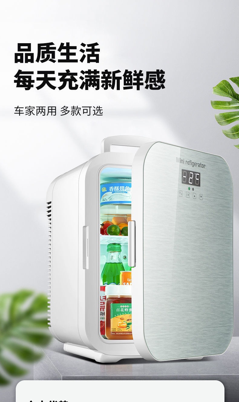 Mini Refrigerator for Car, Home, Dormitory, Single-Person Dorm, Mi Small Refrigerator, Cosmetics Cooler, Direct Sale