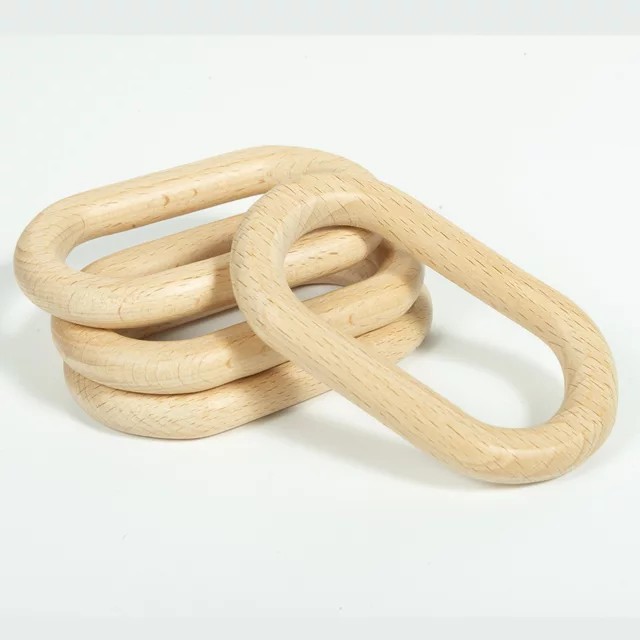 Tienda decoraciones de la boda accesorios de fotografía transfronteriza comercio electrónico productos de venta caliente retro europeo y americano 5-sección cadena de madera