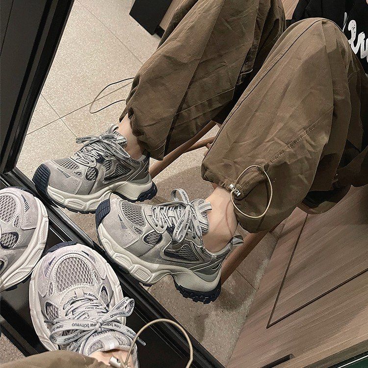 Zhao LuSi con la misma base gruesa de moda zapatos de papá verdadero para mujeres 2026 otoño zapatos casuales universales zapatos deportivos monstruos