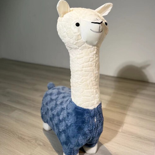 Internet celebrity llama stool llama sitting chair llama sofa decoration children's lazy sofa living room cute pet animal stool 