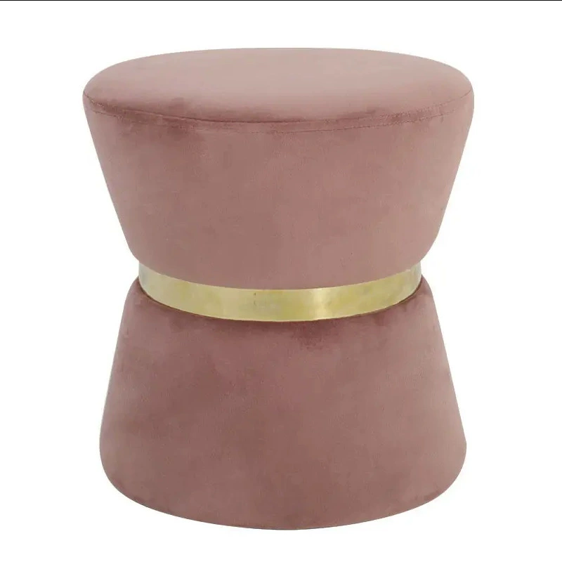 Легкий роскошный диван Табурет Тканевый табурет Табурет для смены обуви Модель комнаты Гостиная Круглый стул Домашний туалетный столик Туалетный стул Круглый сидящий Пирс