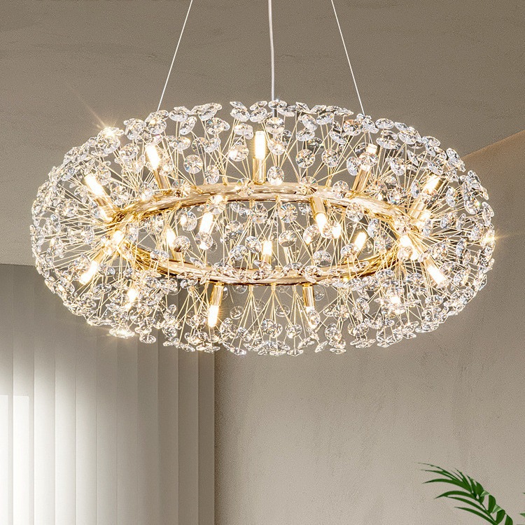 Luxury Chandeliers, Dandelion Pendant Lights, Living Room, Light Luxury, Internet Celebrity, Master Bedroom, Restaurant, Crystal Lamps, Simple Designer, Creative Lighting Decor