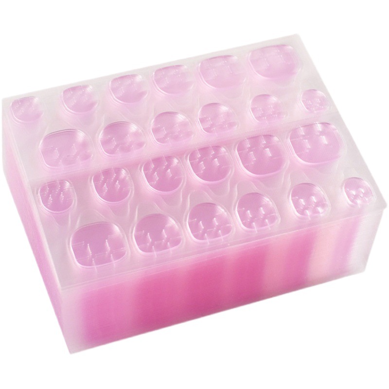 Jelly Glue Nail Stickers, Removable Fake Nails, Double-Sided Wearable Nail Patches, Special Patches, Ultra-Thin, Traceless, Full Coverage