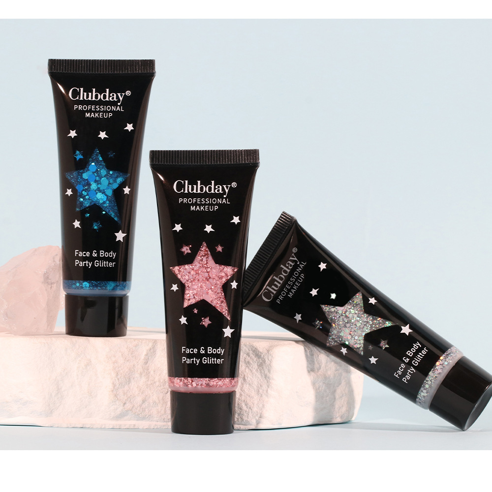 Gel di bellezza liquido con paillettes corpo Trucco natalizio camaleonte ombretto_voghion.com