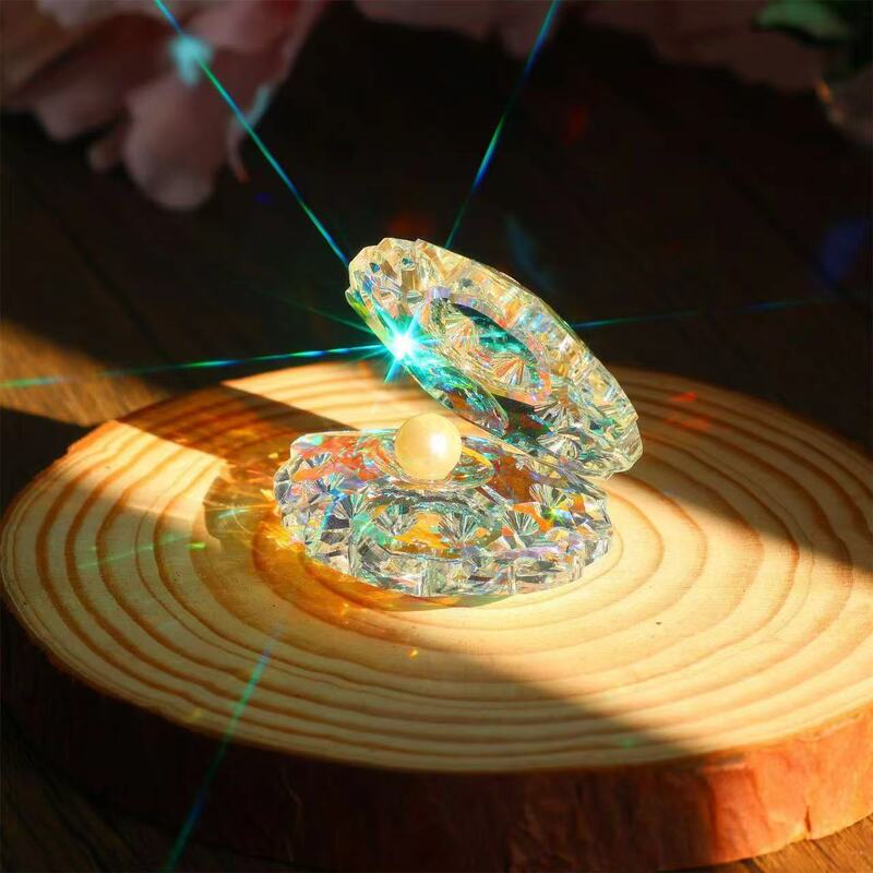 太陽捕手AB彩水晶河蚌埠真珠貝殻誕生日プレゼント在宅勤務水晶工芸品置物|undefined