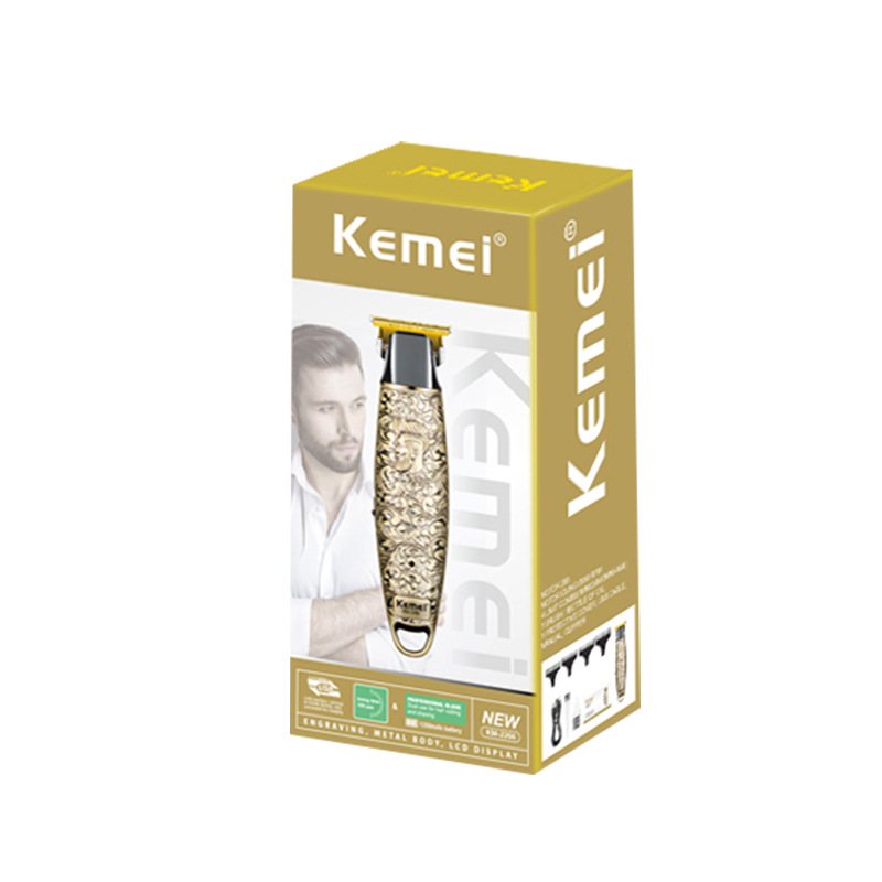 KM - 2266 tijeras eléctricas metálicas para salón de peluquería KME, tijeras metálicas de afeitar con cabeza de aceite, tijeras de corte de tallar, tijeras de empuje