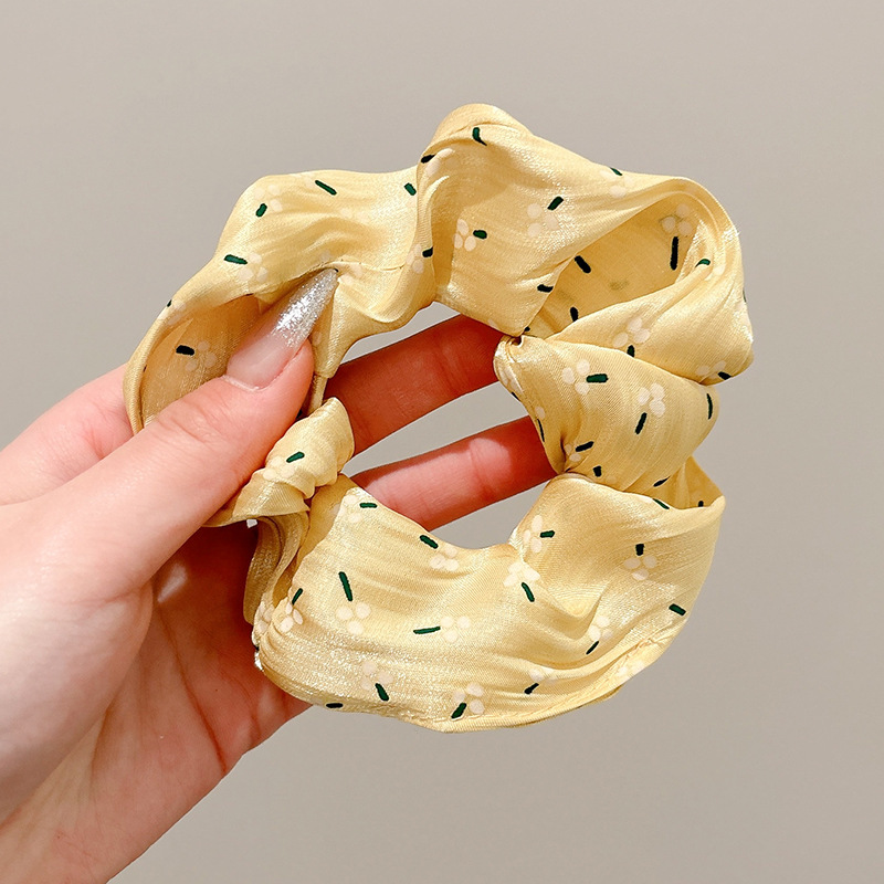 Anillo de pelo de intestino grueso suave francés para mujer 2025 nuevo círculo de intestino grueso coreano de alta gama Advanced Large Hairy Cuerda para la cabeza para mujer