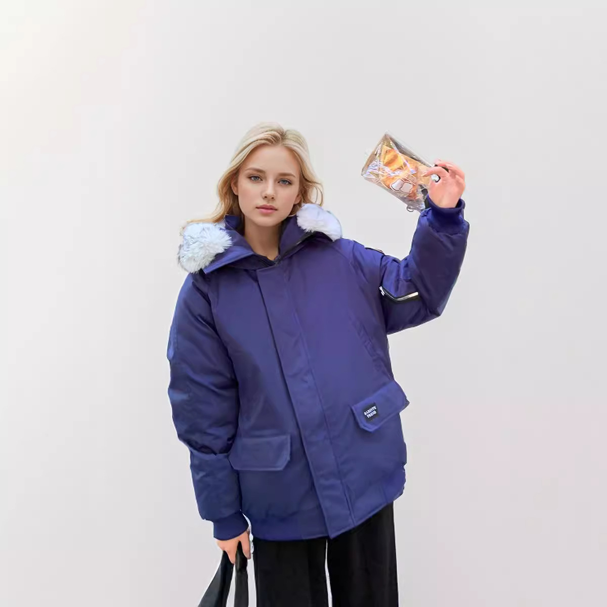 Women's Clothing hot selling workwear Warm jacket jacket for women 2024 new fashion high end cotton jacket thickened hooded warm jacket_voghion.com