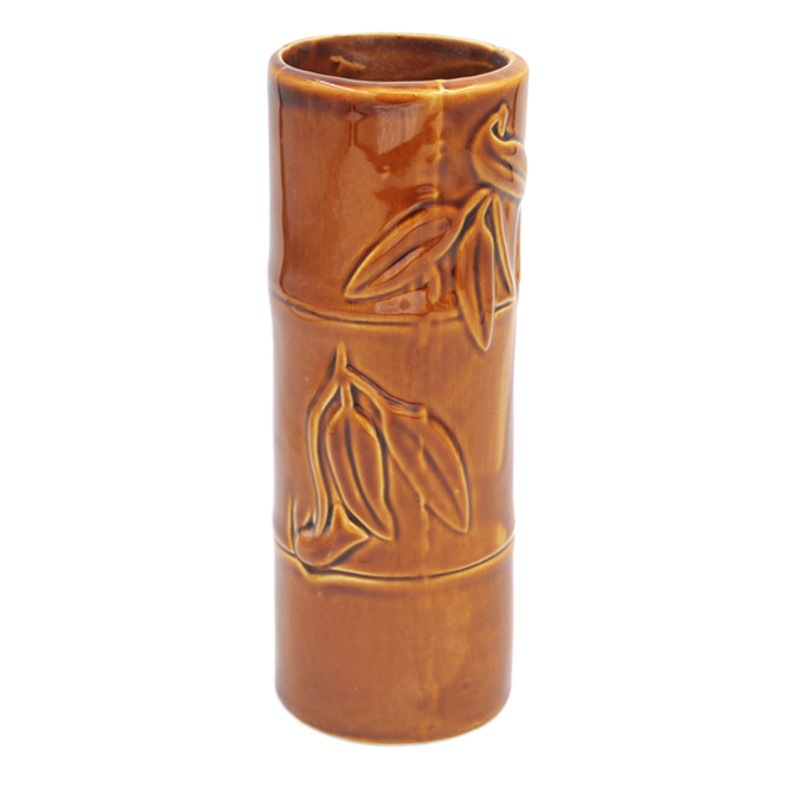 Selección estricta bar taza Tiki personalizado Hawaiano cóctel taza creativa taza Taza de cerámica base taza de bambú Internet celebridad