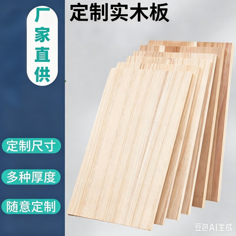 Solid Wood Board, Paulownia Wood, Original Wood Board, Partition Board, Desktop Board, Cutting Custom Size Wood Board DIY Material
