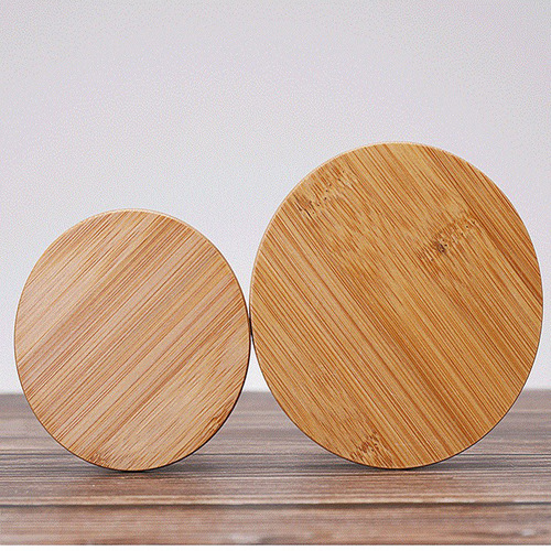 High borosilicate glass sealed jar food grade kitchen grain tea storage jar storage jar bamboo lid round transparent