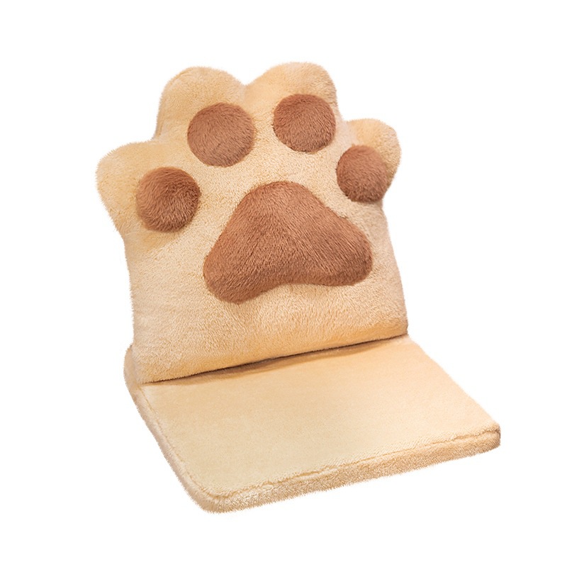 Cojín de asiento desmontable y lavable con garras de gato, cojín de asiento de doble propósito, cojín de respaldo desmontable para oficinas