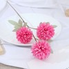 3 header chrysanthemum simulation flower ping -pong chrysanthemum 3 thorns ball chrysanthemum wedding fake flower silk flower decorative flower home decoration spot