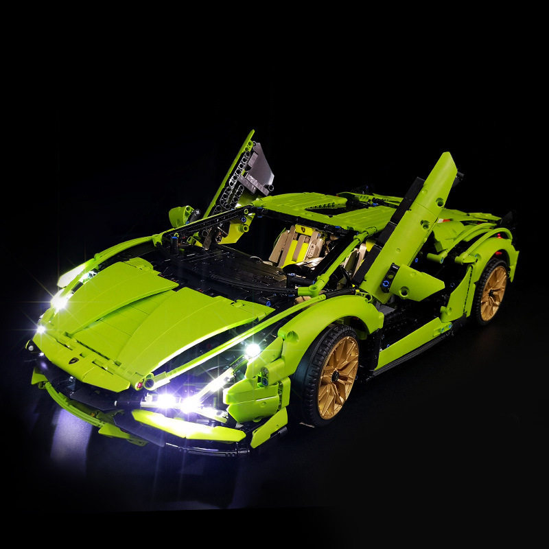 Adecuado para Lego 42115 Lamborghini SIAN relámpago caja de presentación de acrílico caja de almacenamiento transparente hecha a mano