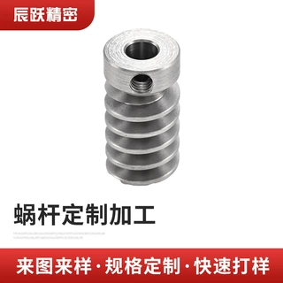 源头工厂定制高精密加工蜗杆右旋单头蜗杆规格多样304不锈钢蜗杆