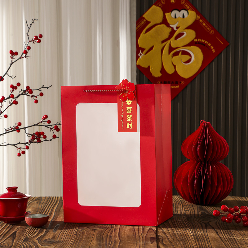 빨간색 공시파차이, 흰색 판지, 15*10*20