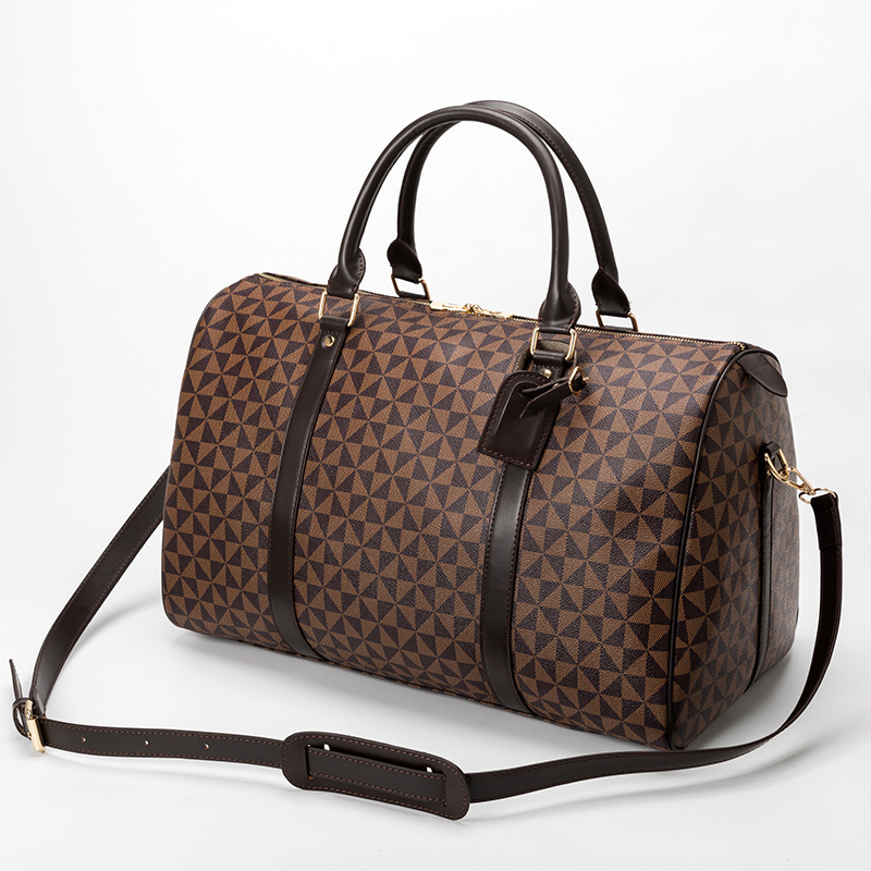 2024 New Arrival Women's Long-Distance Travel Bag, Large Capacity Handbag For Business Trips, Printed Boston Bag - Thumbnail 2