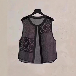 Mom's Clothing 2025 Summer New Style New Chinese Style Vest Cardigan Top Women's Sleeveless Waistcoat Top