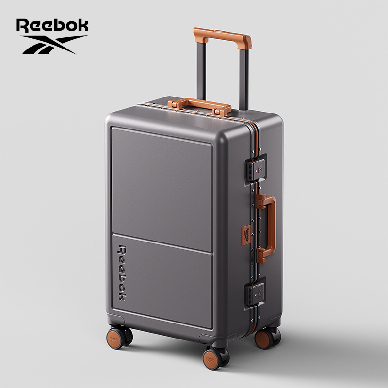 Reebok锐步铝框加厚拉杆箱26寸行李箱20寸登机箱旅行箱男女箱包|undefined