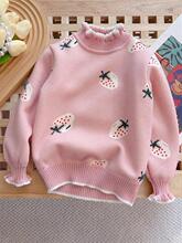 E 99786 Fleece Lined Knit Sweater Girls ����Ůͯ��֯��