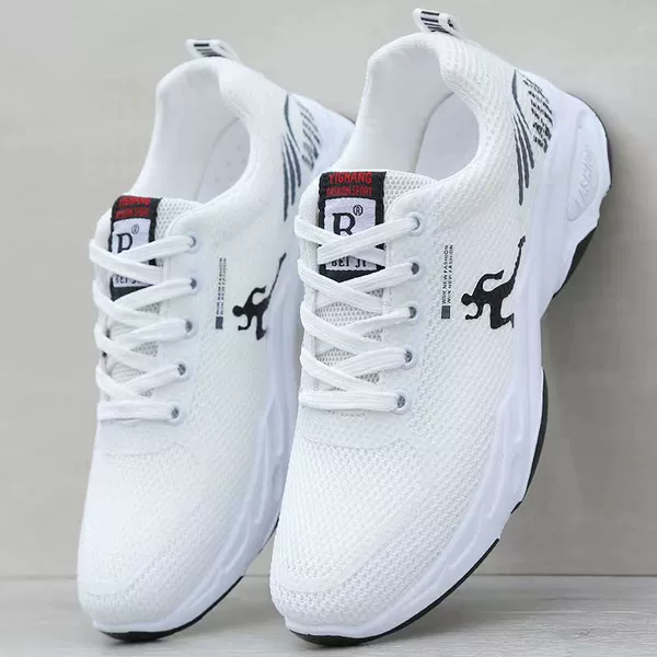W06 white black net shoes [H]