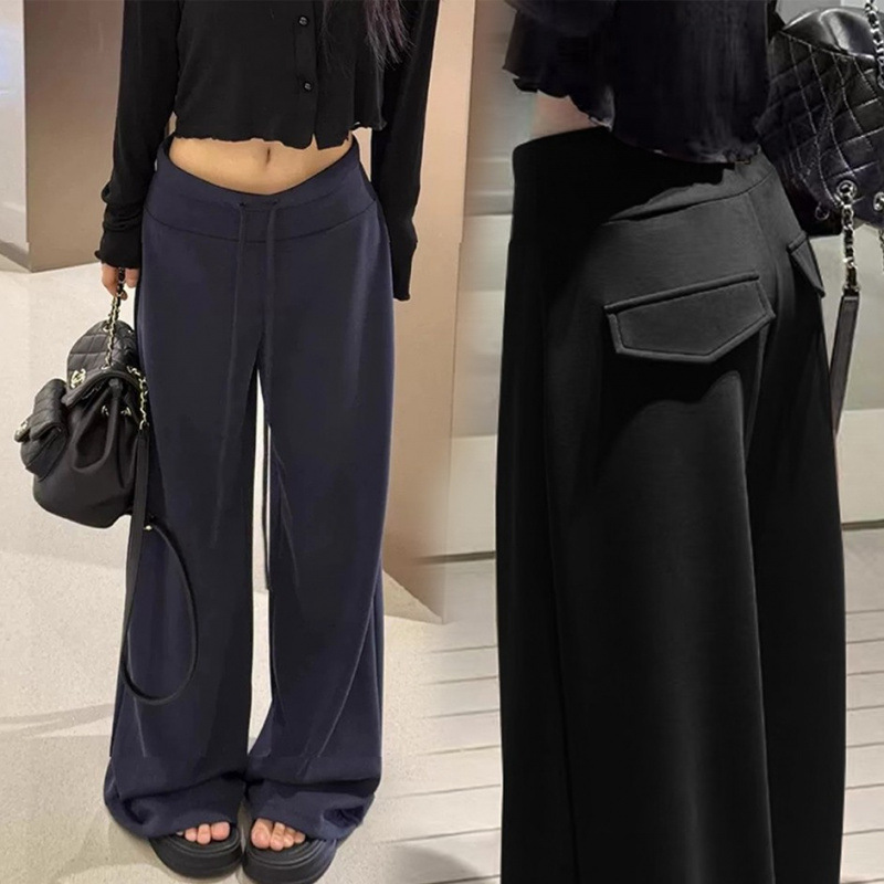 Hepburn-Style Elegant Selier Mask Maternity Pants Autumn Flared Wide-Leg Pants Spring and Autumn Slimming Drape Maternity Long Pants