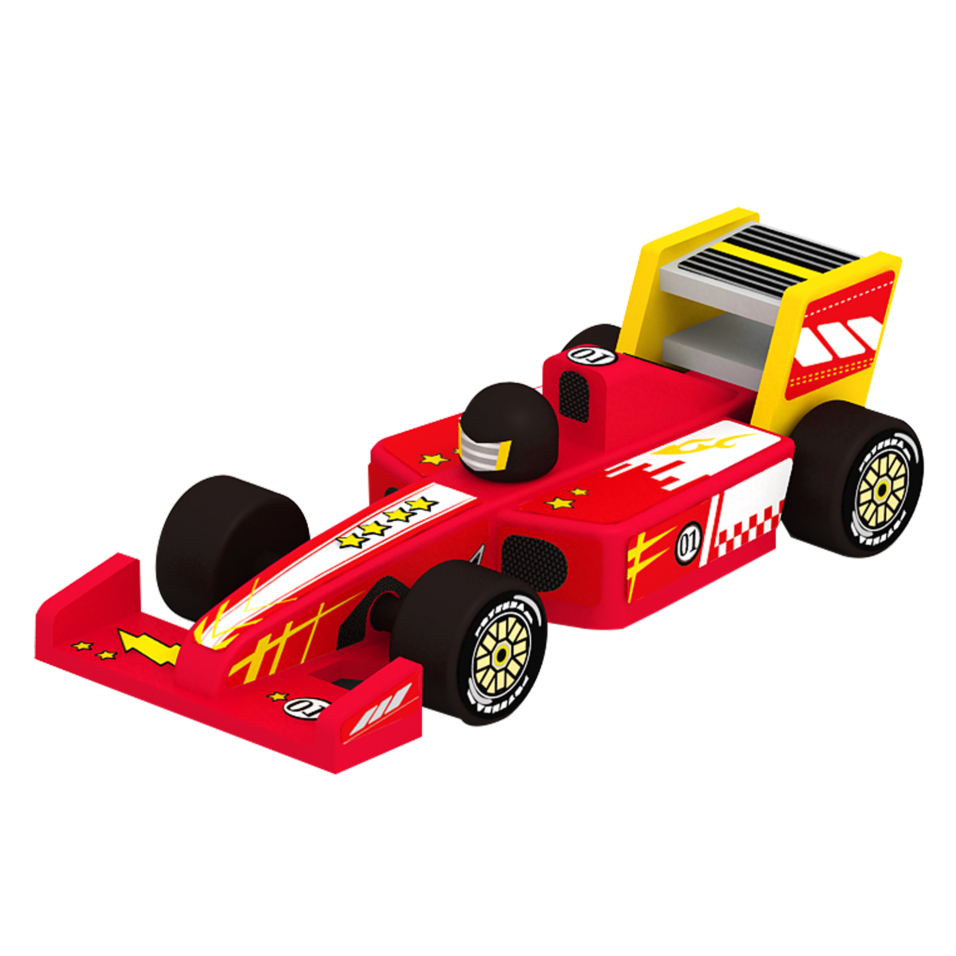 Venta directa temprano niños DIY madera F1 coche de carreras montado juguete tensión modelo educativo juguete bebé Comercio exterior entrega