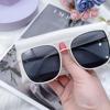 Fashionable white sunglasses, glasses, 2023 collection, Korean style, internet celebrity