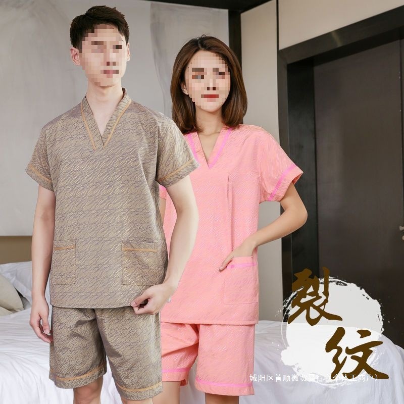 여성용 스웨트 의류 코튼 커플 세트 남성 사우나 옷 엔론 나노 플러스 사이즈 목욕 옷 마사지 중국 찐 옷