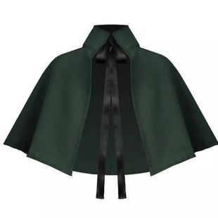 Short Unisex Spring and Autumn Thin Hooded Cloak Halloween Cloak Anime Cosplay Stage Costume