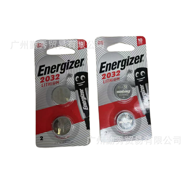 Energizer劲量纽扣电池 CR2032 2025 2016  3v汽车钥匙遥控器电子