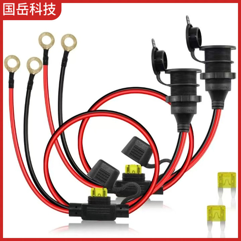 Car Cigarette Lighter Socket High-Power Pure Copper Socket Car Cigarette Lighter Power Supply Modified Car Charging Base