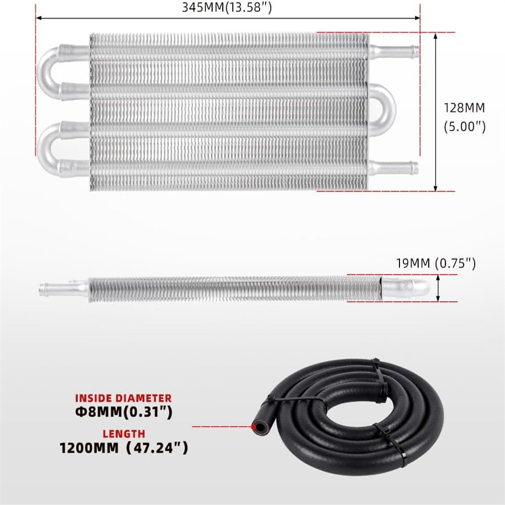Cross-border special for automobile modification parts air conditioning exhaust tube condenser condenser tube universal oil cooler heat dissipation