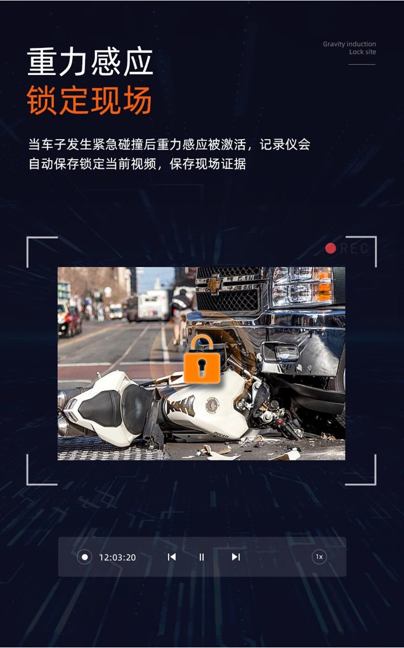 MT04D waterproof HD large screen before and after riding double recording wire GPS electric car motorcycle driving recorder
