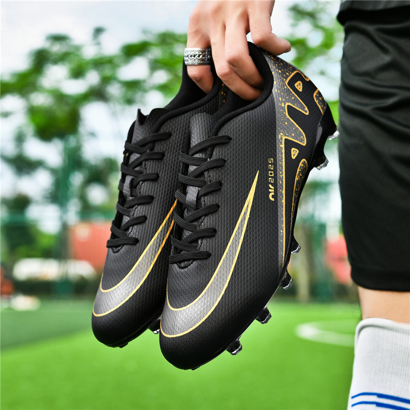 Zapatos de fútbol altos y bajos para hombres y mujeres tf clavos rotos ag clavos largos estudiantes de primaria y secundaria niños niños entrenamiento de competencia de césped artificial