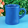 Ceramics Cup Factory Candy Cup Colored Glaze Milk Cup Xiaoman waist ceramic cup promotion with spoon Mark cup water cup