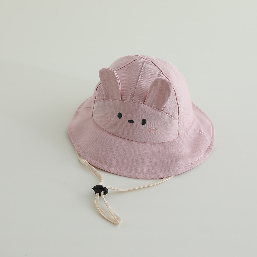 Sombrero para el sol para bebés, estilo lindo de verano, niña, sombrero para el sol de algodón fino, sombrero de pescador de protección solar para bebés y bebés