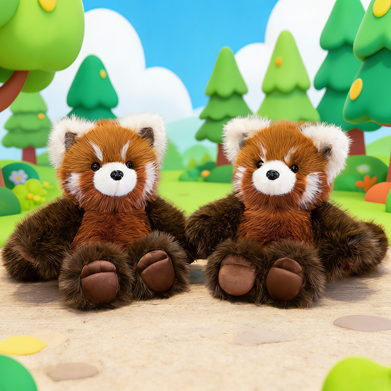 Cute Raccoon Plush Toy Doll Pillow Children's Gift Running Cartoon Doll of Little Cow, Little Sheep, Raccoon for Kids Cute Raccoon Plush Toy Doll Pillow Children's Gift Running Cartoon Doll of Little Cow, Little Sheep, Raccoon for Kids