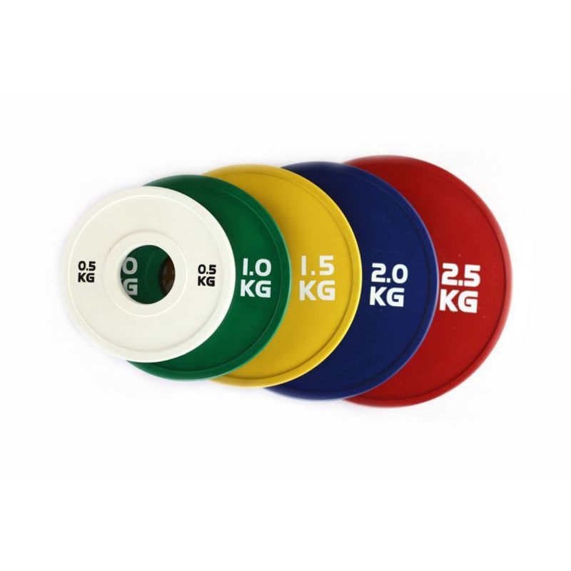 0.5kg Barbell Plate, Small Weight Plate, Rubber-Coated, Large Hole Diameter, Home Use Olympic Plate for Hip Thrusts and Squats