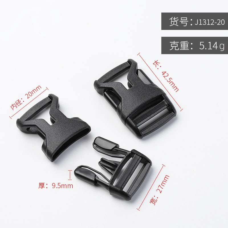 Plastic polyoxymethylene, backpack with clasp, accessories, suspenders, helmet, increased thickness