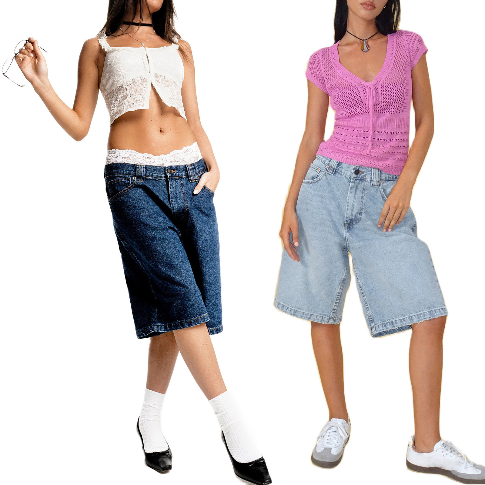 欧美新款牛仔五分裤无弹修身显瘦女裤跨境专供欧洲站新款女生7分