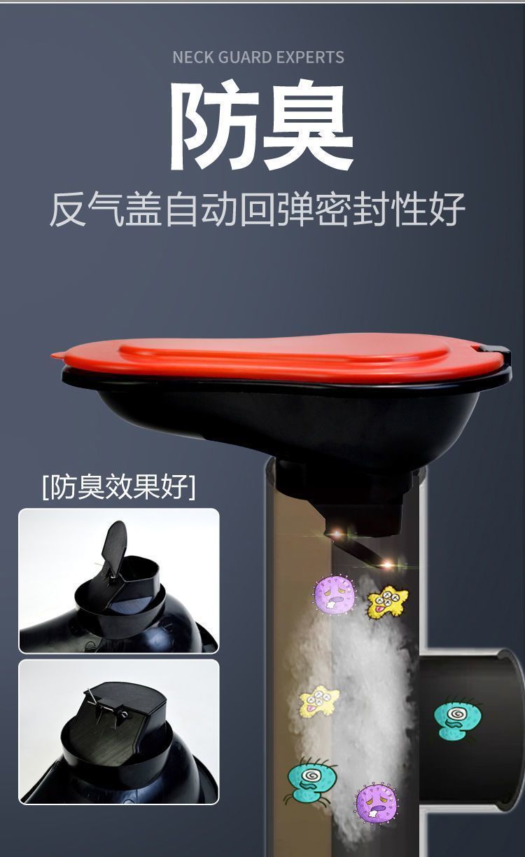 Temporary disposable simple toilet squat toilet for decoration, construction site squat toilet, plastic toilet manufacturer, cross-border one piece undefined
