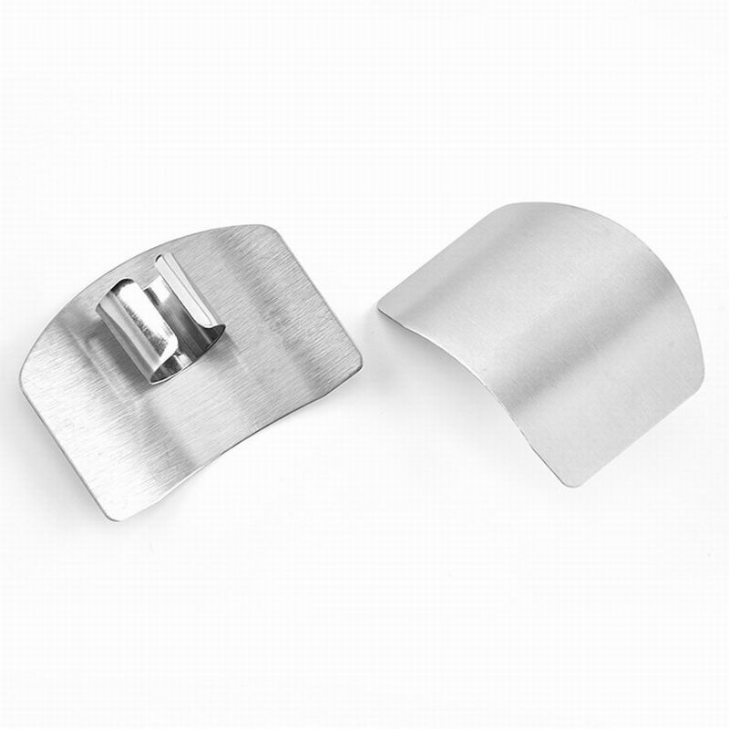 Protector de manos para cortar verduras Protector de dedos de acero inoxidable Protector de dedos Cubierta de dedos para cortar carne de cocina