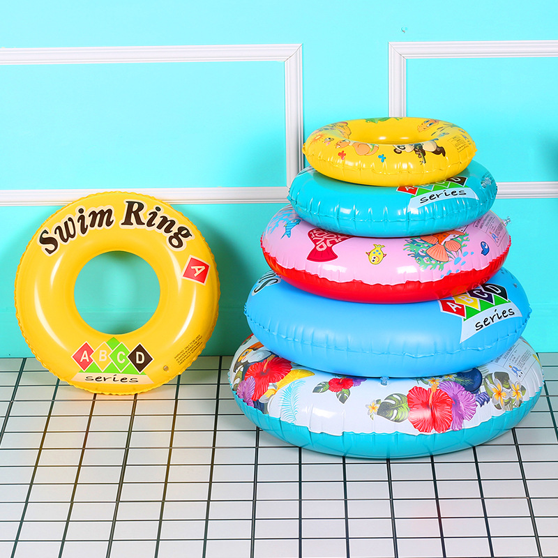 New Large Swimming Ring Outdoor Lifebuoy Children Inflatable Ring Baby Underarm Ring Waist Ring 50-90CM Wholesale
