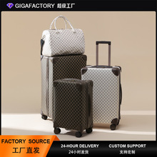 平湖行李箱大容量高颜值20寸24寸时尚女拉杆箱花纹图案旅行箱皮箱