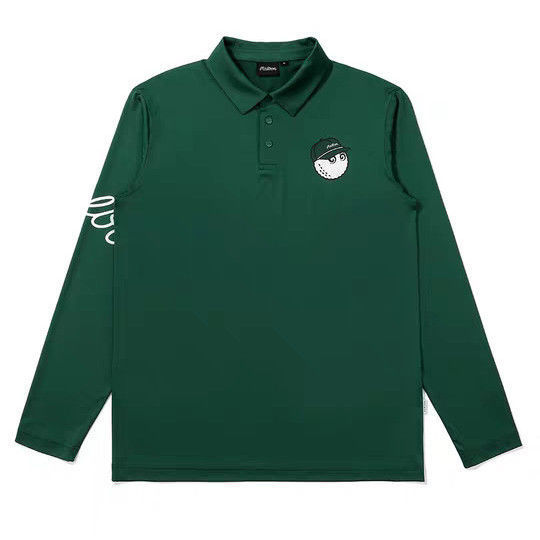 25新型韓国風春夏男性服ゴルフスポーツ服気質折り襟長袖tシャツカジュアル上着|undefined