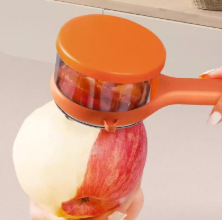Cortador de manzana de acero inoxidable doméstico para desnuclear y dividir diseño integrado de cocina para herramientas de división rápida de frutas y melones