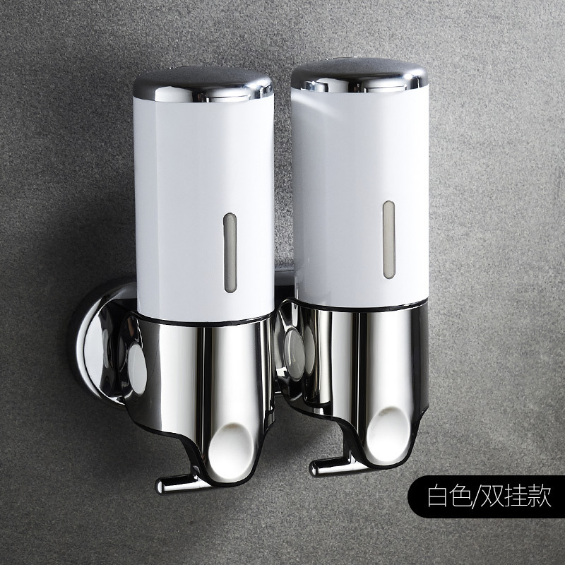 Dispensador de jabón de acero inoxidable manual de pared de gel de ducha de prensa para dispensador de jabón habitación de hotel