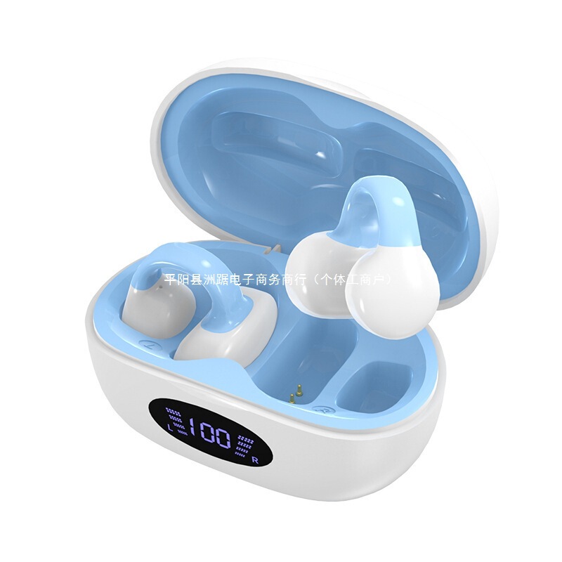 真のワイヤレス Bluetooth ヘッドセット、非インイヤー、骨伝導クリップオンイヤー、2025 新しい耳掛け、高価値スポーツ、本物の女性|undefined
