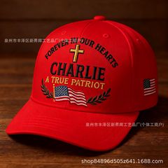 跨境亚马逊Charie Kirk Memorial cap棒球帽